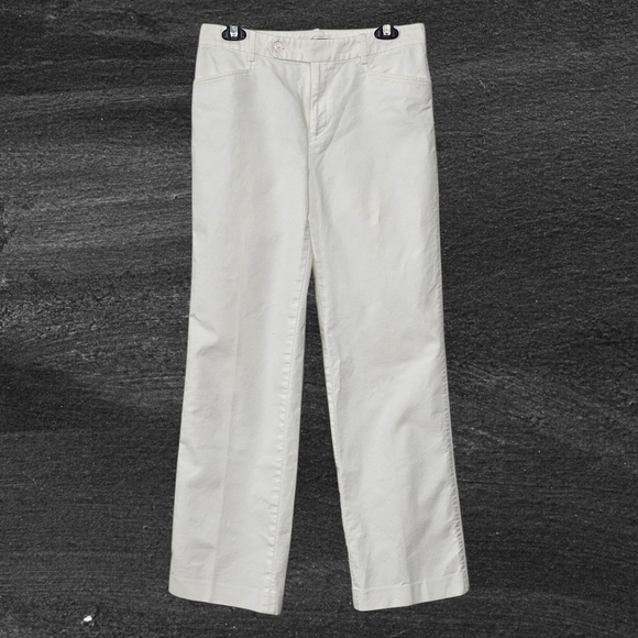 Lauren Ralph Lauren Women's Jeans Wide Leg White  Sz 6 Cottton - Picture 3 of 10